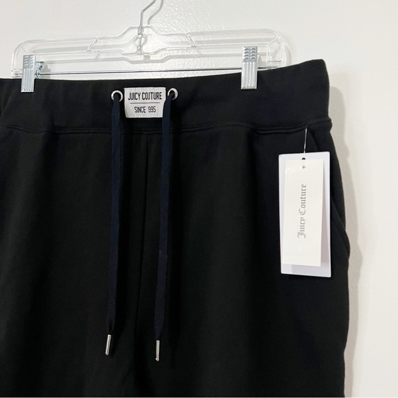 Juicy Couture Black High Waist French Terry Sweat Shorts Size XL - Picture 5 of 9